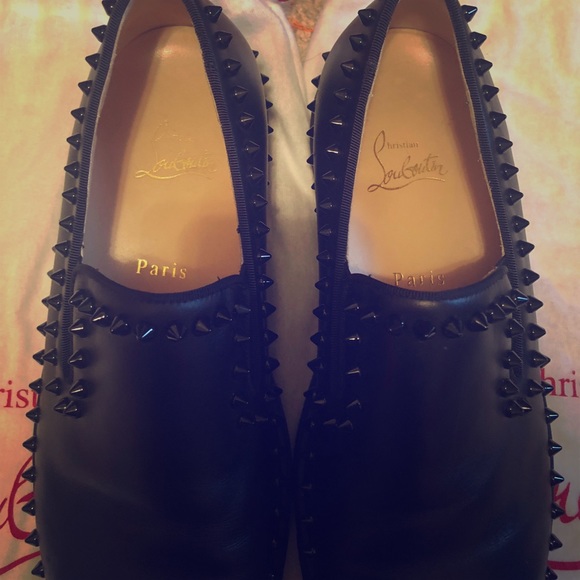 christian louboutin pik boat men's flat